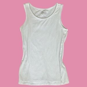 SO White Cotton Tank Top